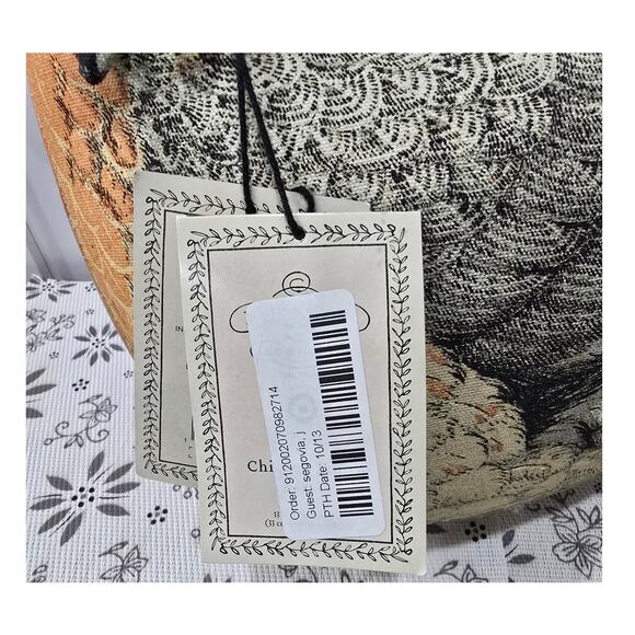 NWT John Derian for Target Chicken Pillow – Beaded Decorative Accent - Picture 13 of 16